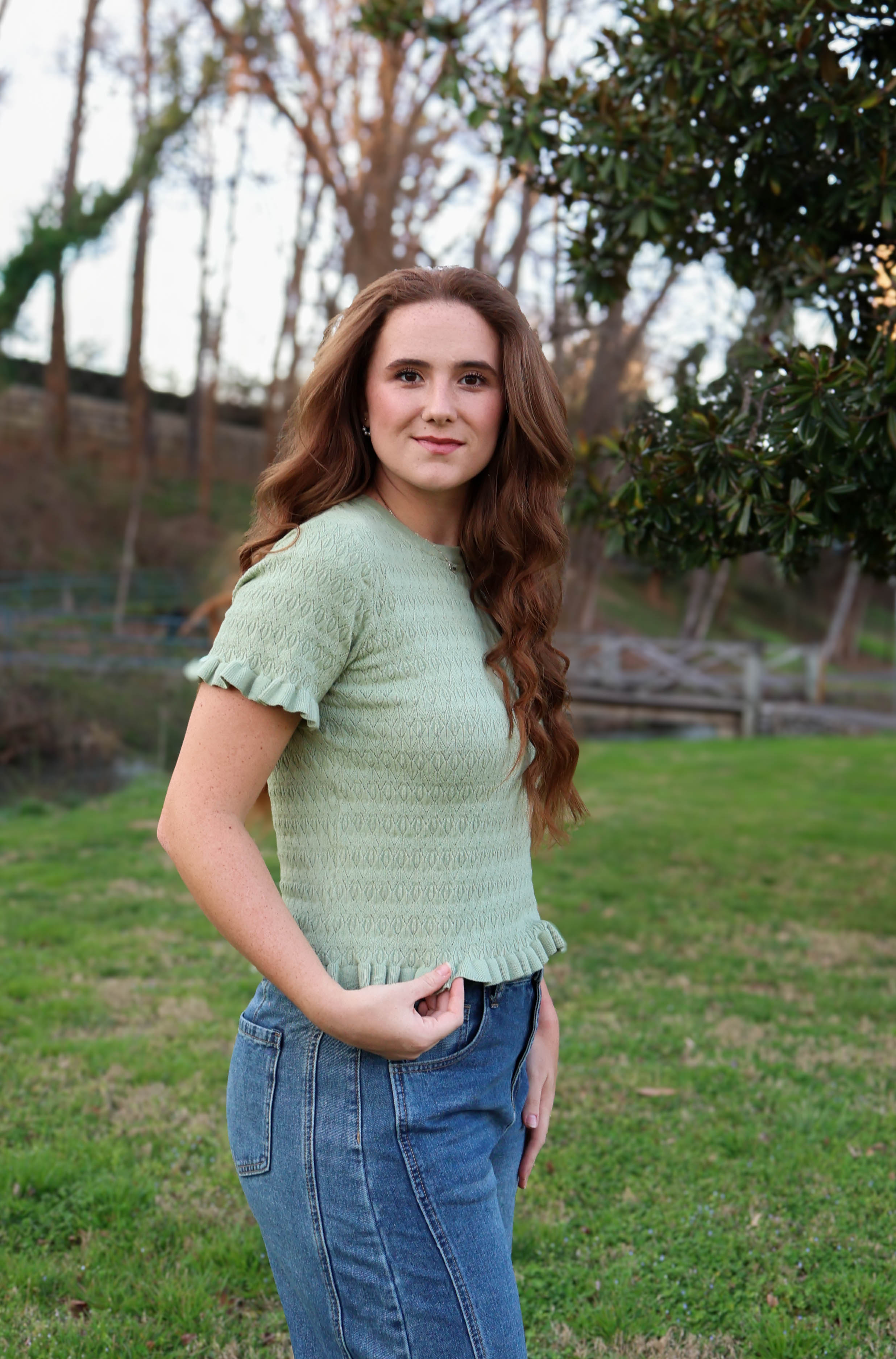 Sage Ripple Knit Top
