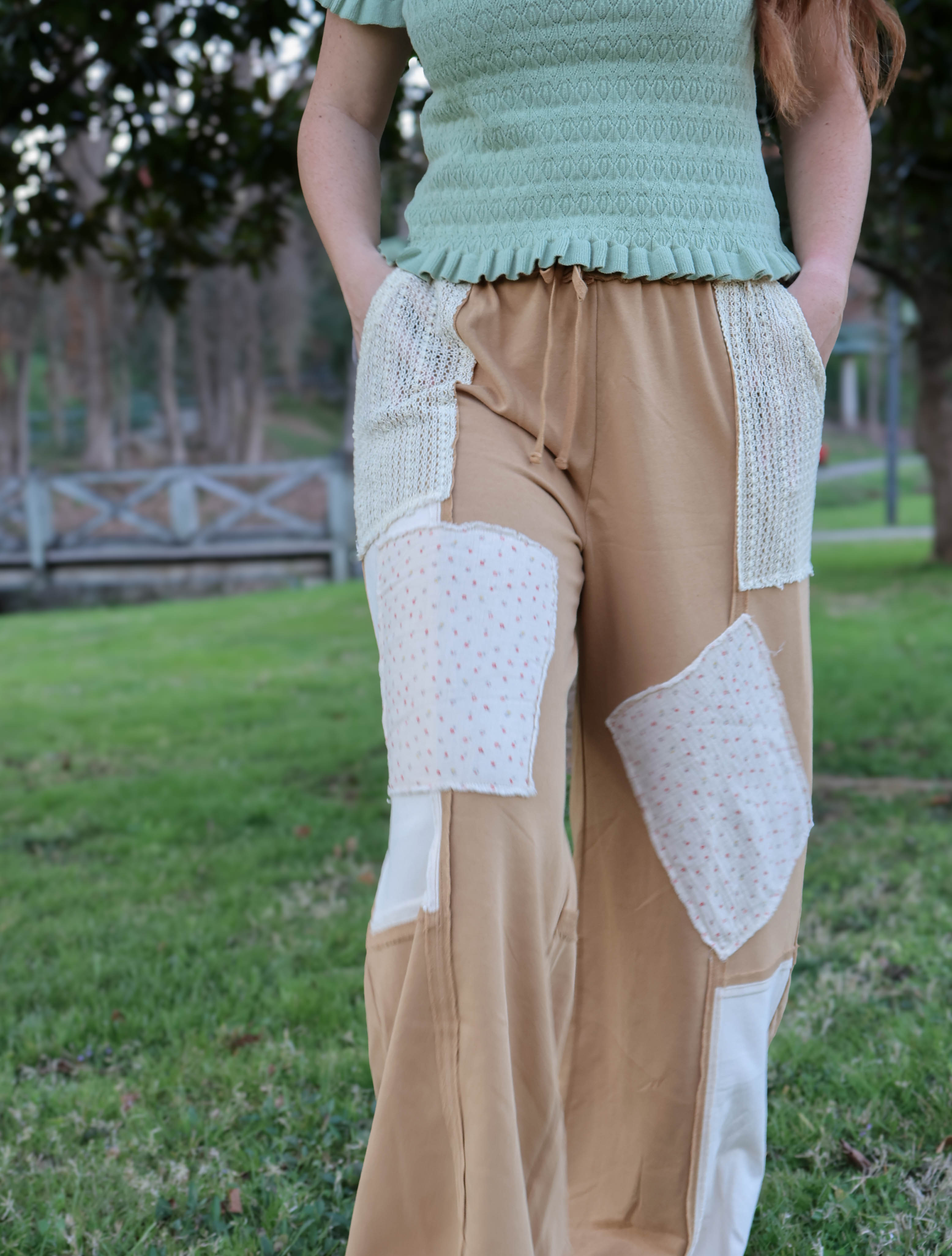 Golden Hour Patchwork Trousers
