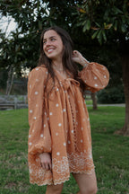 Amber Petal Mini Dress