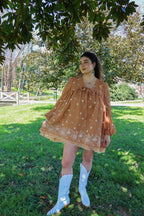 Amber Petal Mini Dress