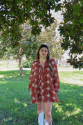 The Sienna Bloom Embroidered Short Dress