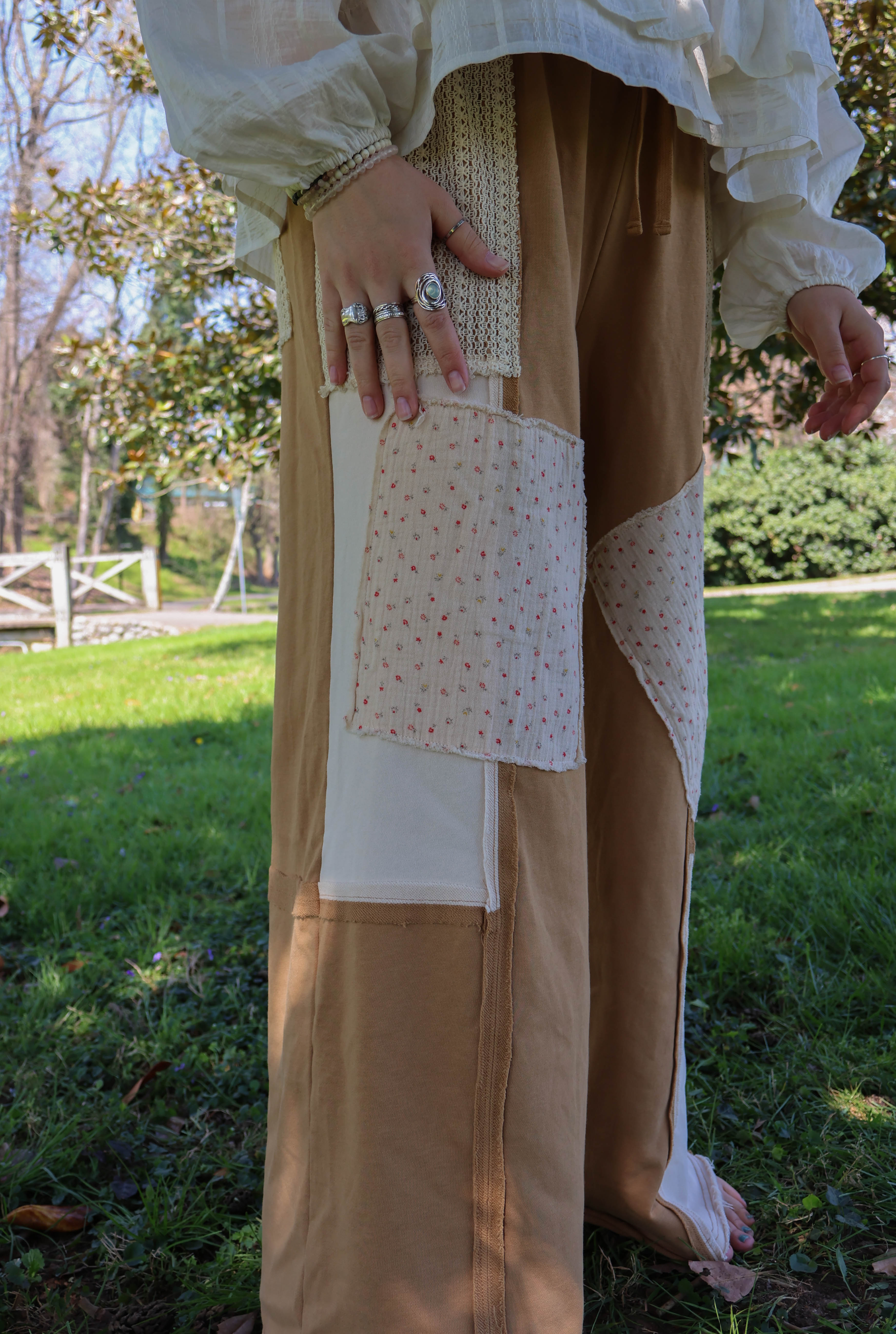 Golden Hour Patchwork Trousers