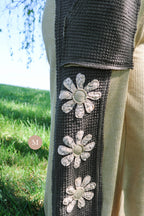 Olive Bloom Knit Pants